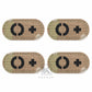 Krydex 4pcs AB+ POS Blood Type Patches Tactical Reflective Hook & Loop Badge First Aid Emergency IFAK Trauma Patch 2x1 In.