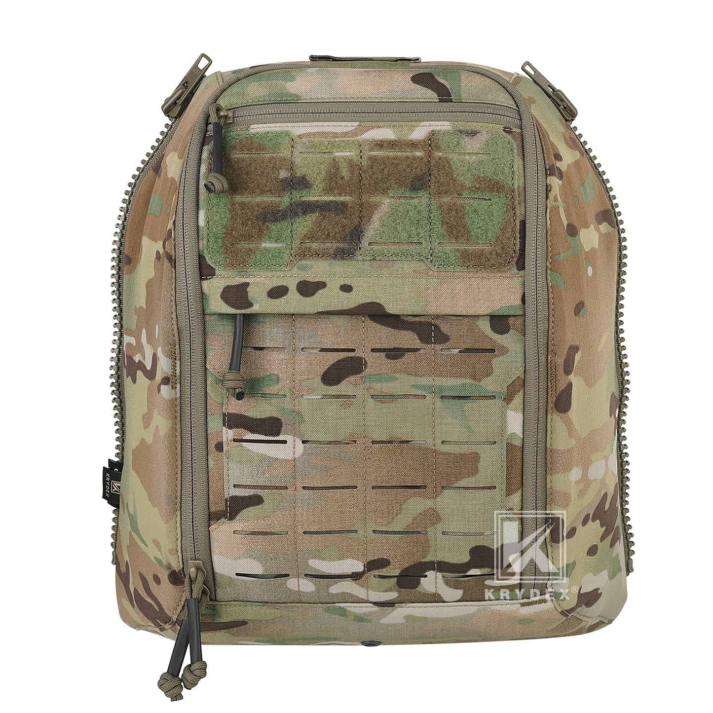 Krydex Tactical Zip-on Back Panel for Scarab Vest MOLLE Helmet Hydration Backpack