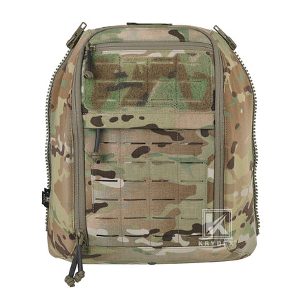 Krydex Tactical Zip-on Back Panel for Scarab Vest MOLLE Helmet Hydration Backpack