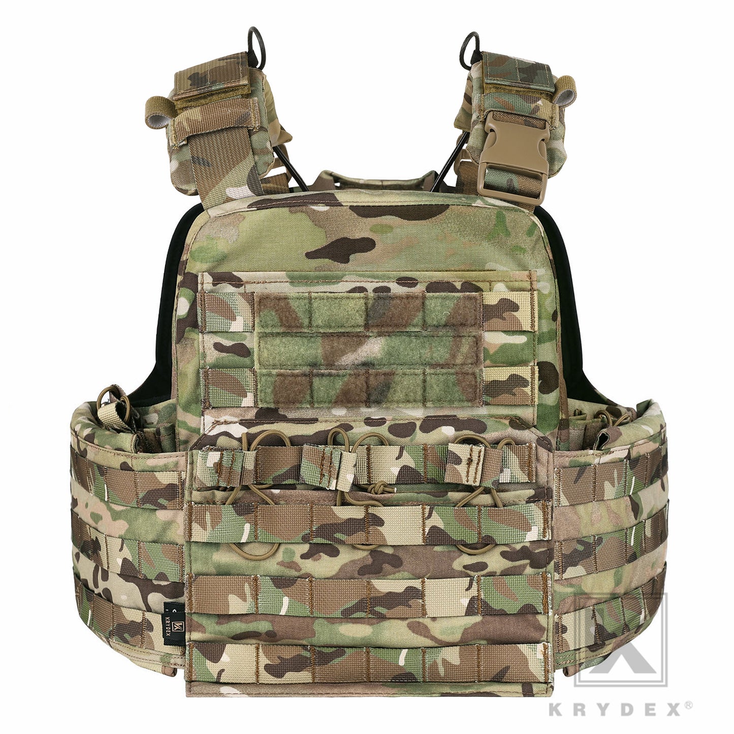 KRYDEX Tactical Plate Carrier Heavy Duty Modular MOLLE Vest