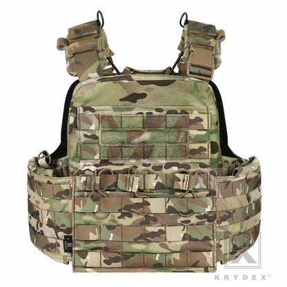KRYDEX Tactical Plate Carrier Heavy Duty Modular MOLLE Vest