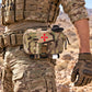 Krydex Tactical Rapid IFAK Pouch – Quick Release Tear-Off Medical Organizer MOLLE/Belt Mountable Trauma Kit 180° Flat Opening with Tourniquet & Shears Holder 500D Cordura