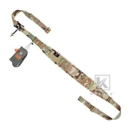 KRYDEX Modular Slingster Sling Tactical Wide Padded Pull Tab 2 Point Quick Adjustable Rifle Gun Sling