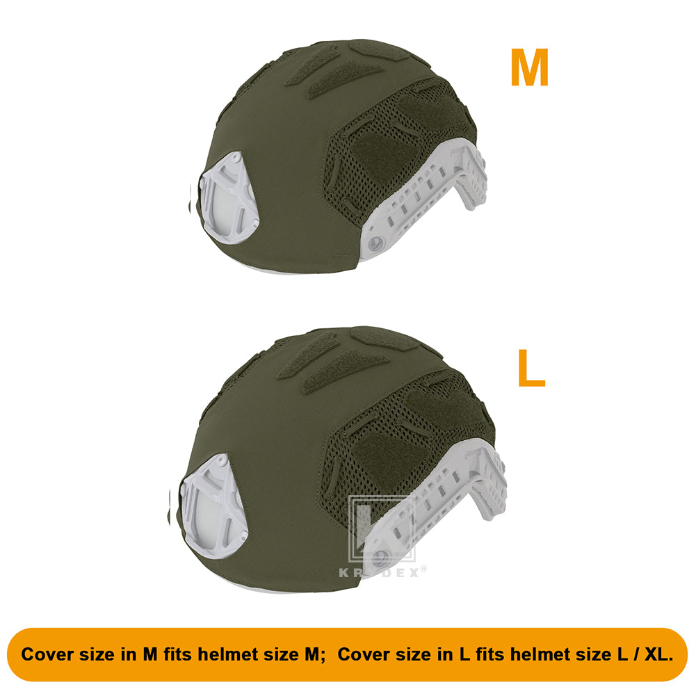 Krydex Tactical Helmet Cover for Fast Helmet Size M L XL Maritime Helmet Airsoft Paintball Helmet
