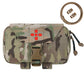 Krydex Tactical Rapid IFAK Pouch – Quick Release Tear-Off Medical Organizer MOLLE/Belt Mountable Trauma Kit 180° Flat Opening with Tourniquet & Shears Holder 500D Cordura