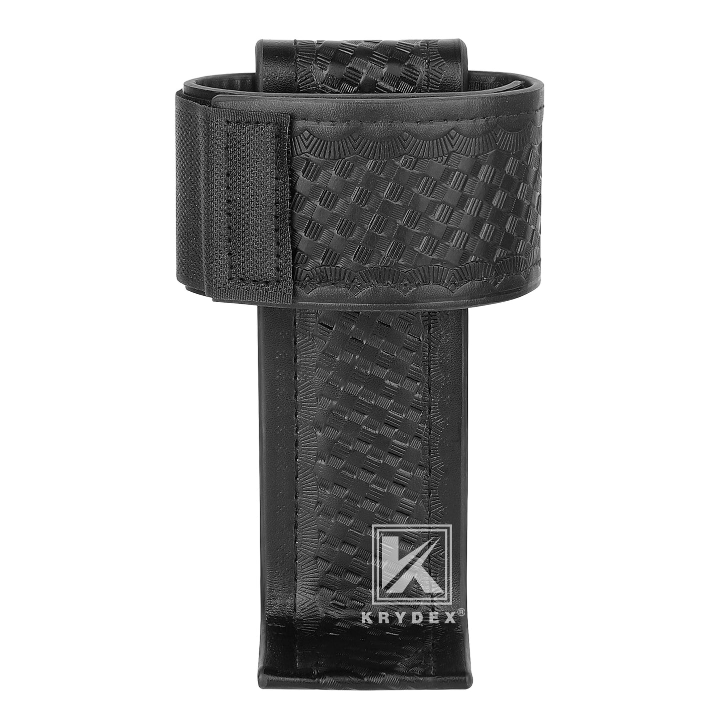 Krydex L-Style Universal Radio Holster Basketweave Two Way Radio Case Holder Fits For Motorola Kenwood 2” & 2.25” Duty Belt Carrier for First Responders
