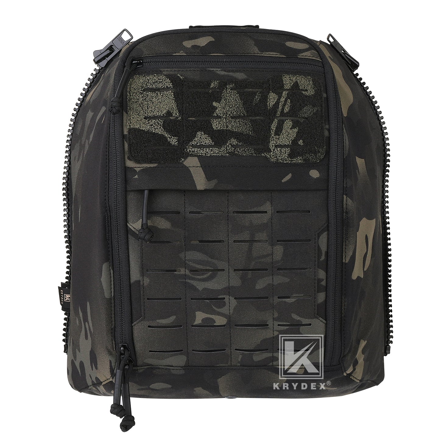 Krydex Tactical Zip-on Back Panel for Scarab Vest MOLLE Helmet Hydration Backpack