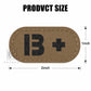 Krydex 4pcs AB+ POS Blood Type Patches Tactical Reflective Hook & Loop Badge First Aid Emergency IFAK Trauma Patch 2x1 In.