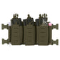 Krydex Tactical Triple Elastic 556 Magazine Pouch Placard GP Pouch Low-Profile Mag Holders for Chest Rig and Vest