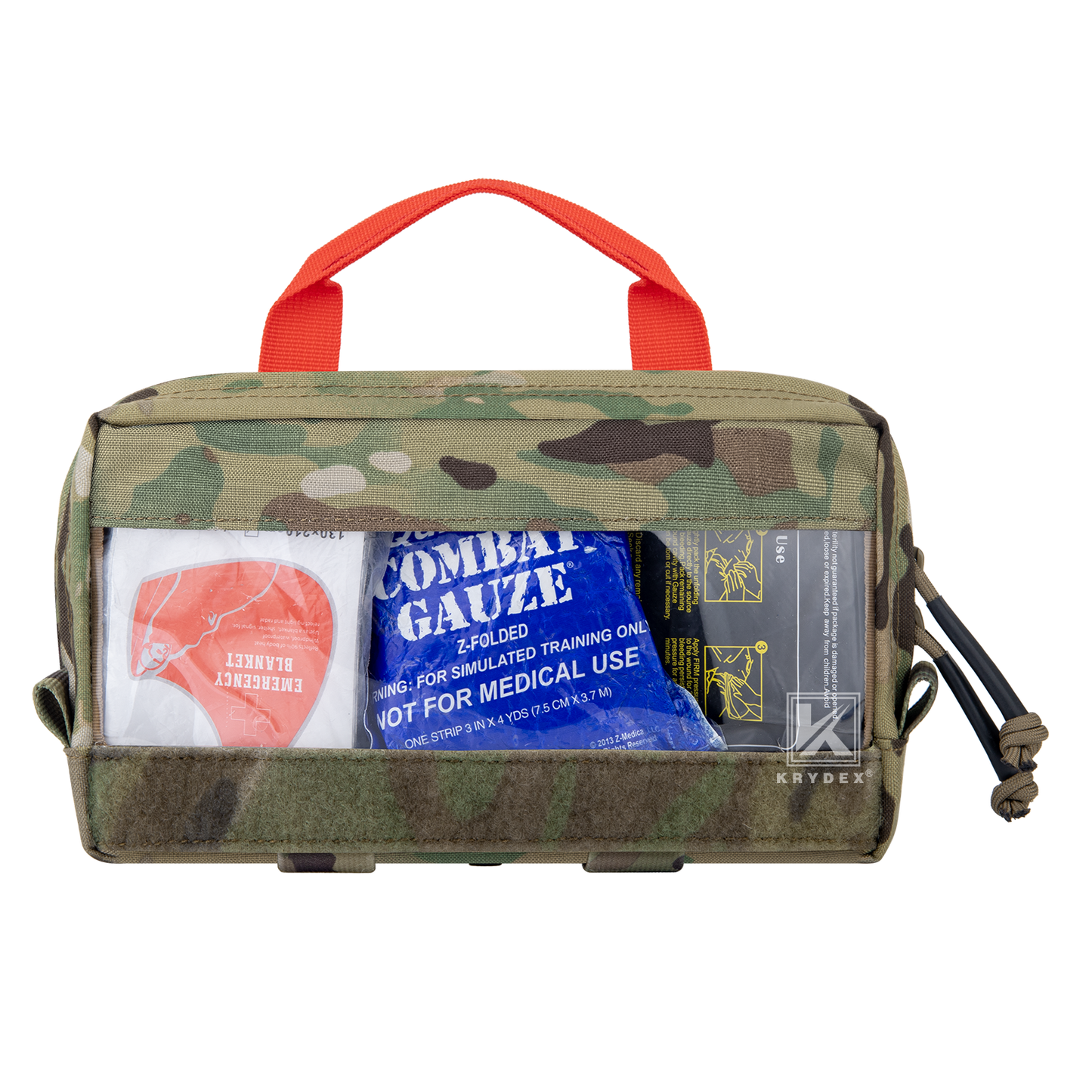 Krydex Clear Top Insert Large/Small for D3 Tactical Backpack Organizer Bag Hook & Loop Medic Pouch