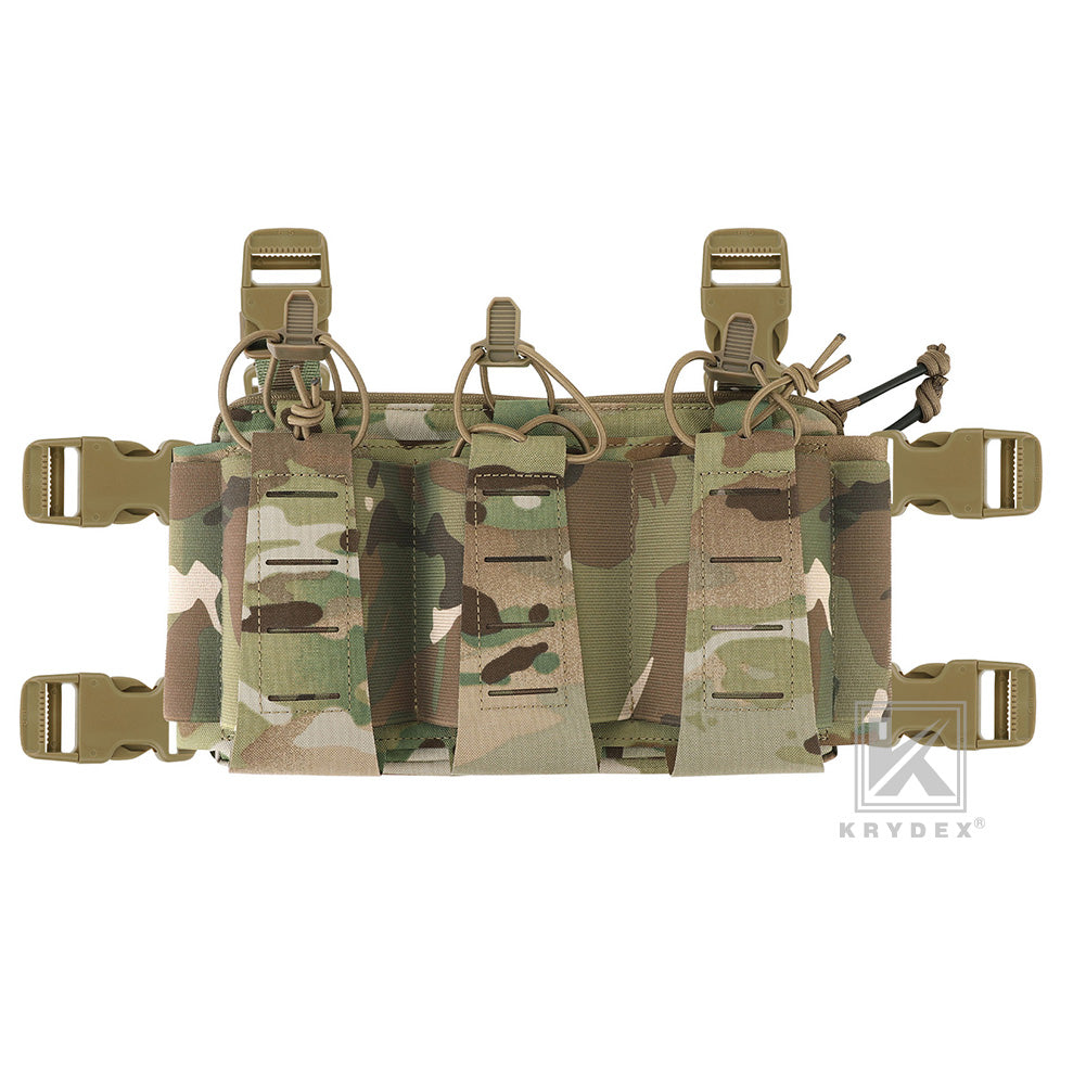 WST Tactical Elastic 556 Triple Mag Pouch Set Panneau Avant Support WST Tactical Elastic 556 Triple Mag Pouch Set Panneau Avant Support