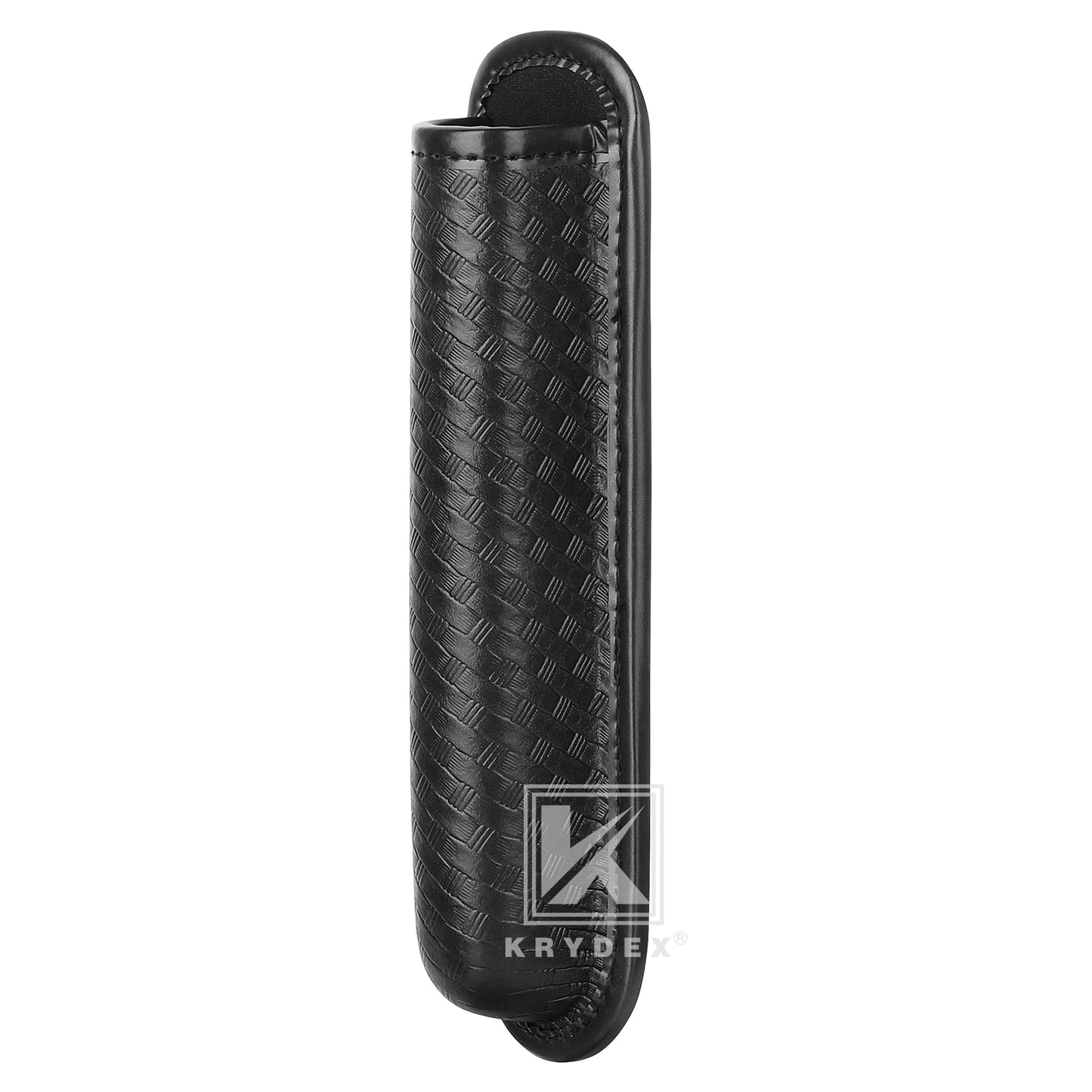 Krydex Molded Baton Holder Fits 16 - 21" Expandable Batons Basket Weave Baton Pouch Fits 1.5" 1.75" 2" 2.25" Duty Belt For Police Security Officer LE