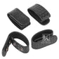 Krydex Double Snap Duty Belt Keepers – 4-Pack for 2"/2.25" Duty Belts Basket Weave Belt Keepers Reduce Sag & Slippage for Police Security EMT