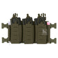 Krydex Tactical Chest Rig Triple Elastic 556 Magazine Pouch Placard GP Pouch Mini Drop Dangler Pouch