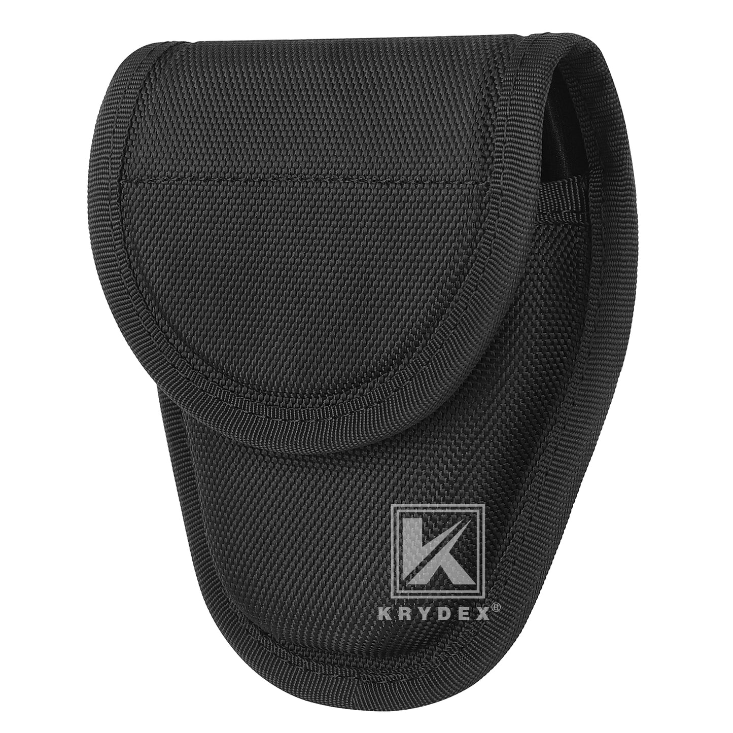 Krydex Hidden Snap Classic Handcuff Case Single Handcuff Pouch Fits 2” & 2.25” Duty Belt For Police Law Enforcement & Security Guard Equipment