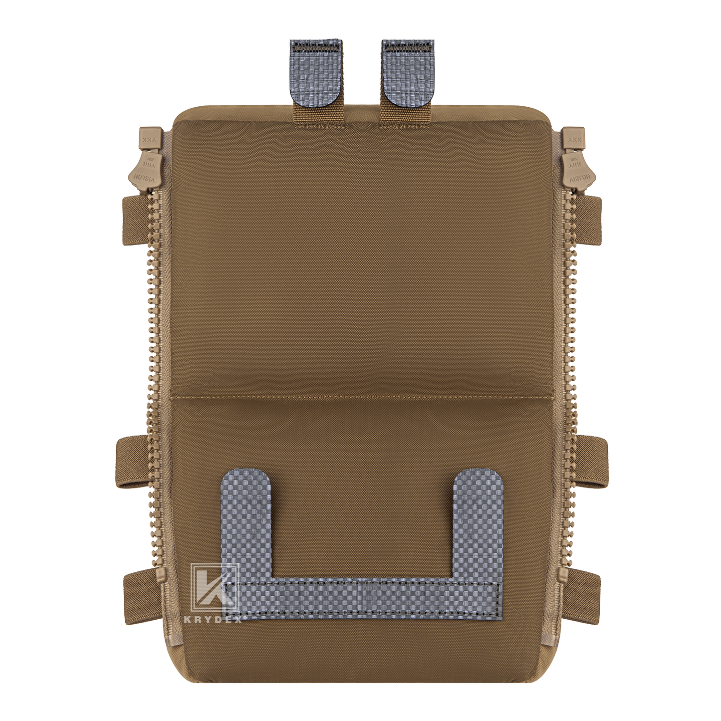 Krydex Tactical Back Panel Double Pouch Assault Zip On Modular Backpack for V5 vest