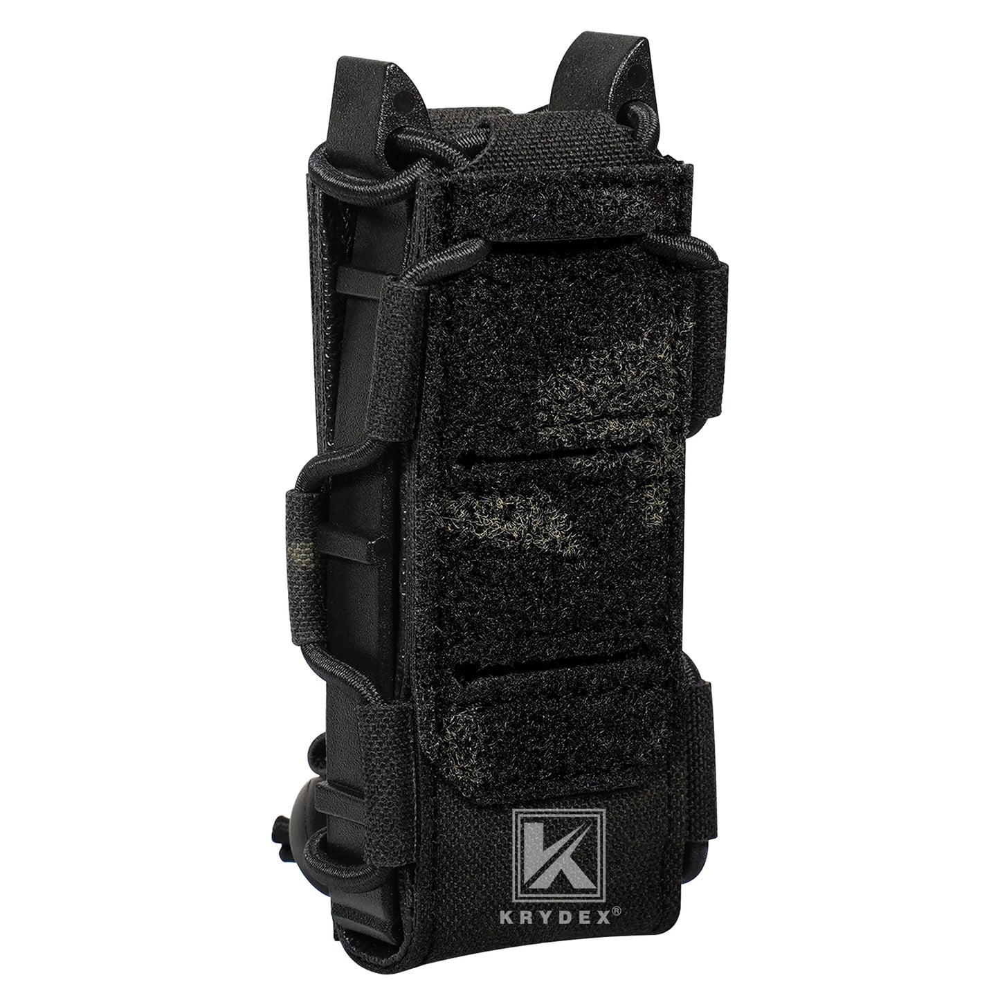 Krydex Tactical 9mm Magazine Pouch Open Top Pistol Mag Carrier Rapid Access MOLLE Compatible