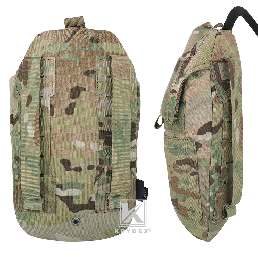 Krydex Tactical 1.5L 50oz Hydration Bladder Pouch Low Profile Hydra Carrier MOLLE Water Pack