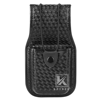 Krydex Basket Weave Radio Pouch for Duty Belt Universal Police Radio Walkie Talkies Holster for Security & Law Enforcement Fits 2" & 2.25" Belts For MT500 MT1000