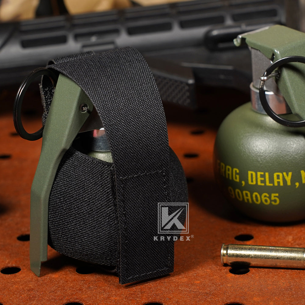 Krydex Tactical Elastic Frag Grenade Pouch MOLLE PALS & Belt system