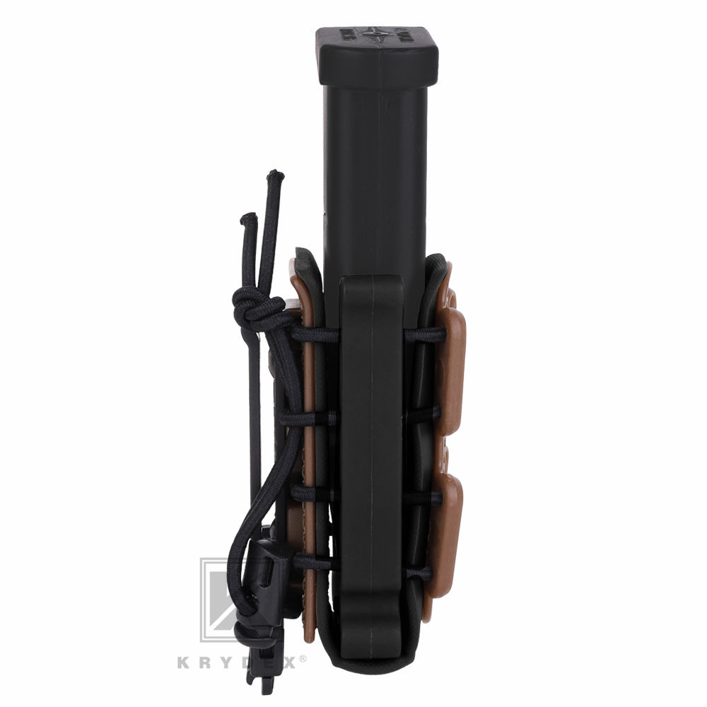 KRYDEX Soft Shell 9mm Pistol Mag Pouch Magazine Carrier Holder with Belt Clip Short