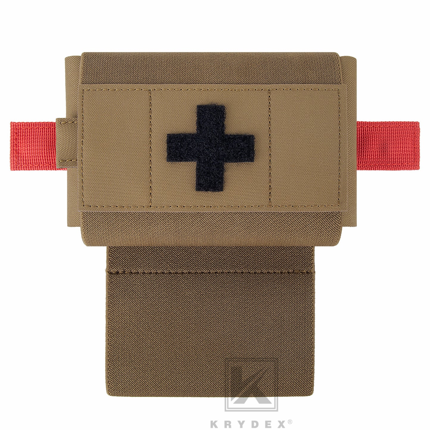 Krydex Tactical Micro Trauma Pouch MED IFAK Kit First Aid Insert Medical Holder Removable Tourniquet Holder MOLLE & Belt Compatible