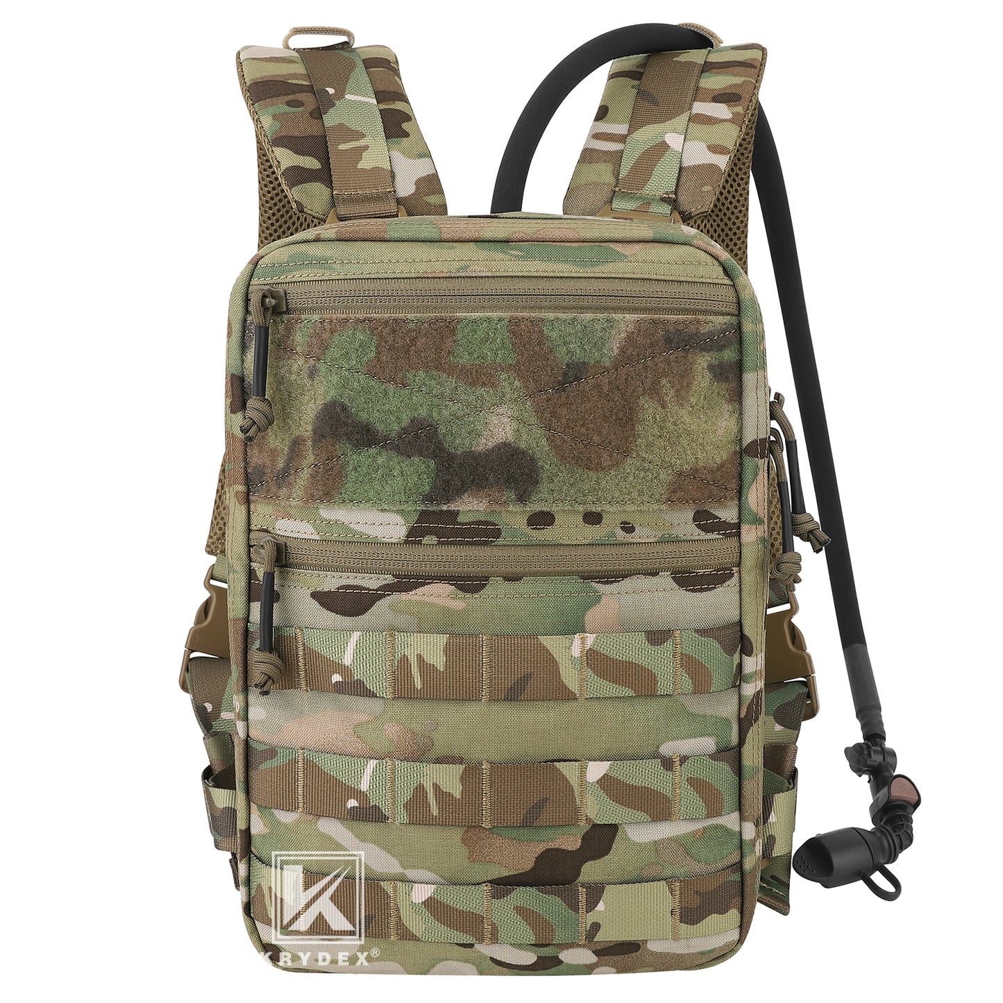 Krydex Tactical Hydration Pack 1.5L 50oz Water Bladder Carrier MOLLE for vest Hydro Backpack