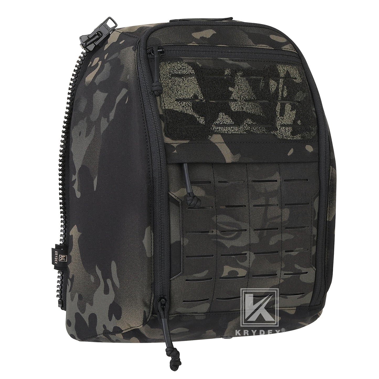 Krydex Tactical Zip-on Back Panel for Scarab Vest MOLLE Helmet Hydration Backpack