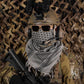 Krydex Tactical Scarf Headwrap Facecover Cotton Shemagh Breathable Balaclava Face Mask Neck Gaiter 43” x 43”