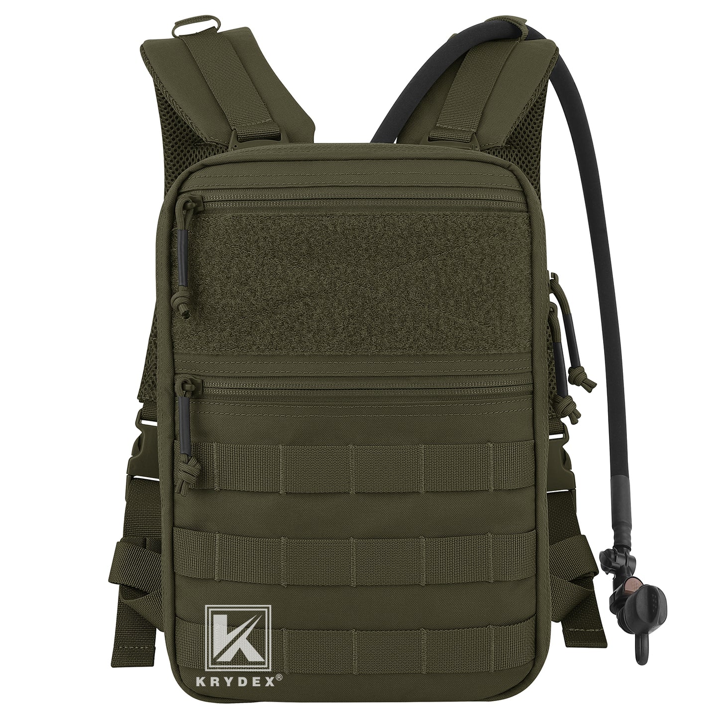 Krydex Tactical Hydration Pack 1.5L 50oz Water Bladder Carrier MOLLE for vest Hydro Backpack