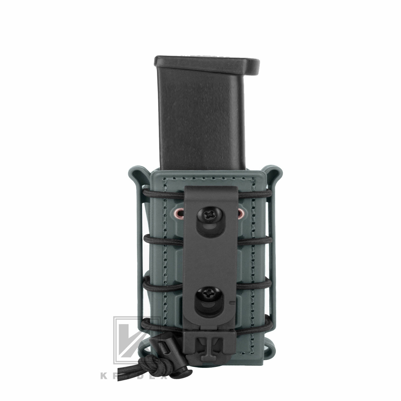 KRYDEX Soft Shell 9mm Pistol Mag Pouch Magazine Carrier Holder with Belt Clip Short