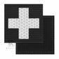 Krydex 2pcs Medical Cross Patches First Aid MED Badge Emergency IFAK Trauma Reflective Patch 2x2 In.