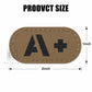 Krydex 4pcs AB+ POS Blood Type Patches Tactical Reflective Hook & Loop Badge First Aid Emergency IFAK Trauma Patch 2x1 In.