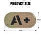Krydex 4pcs AB+ POS Blood Type Patches Tactical Reflective Hook & Loop Badge First Aid Emergency IFAK Trauma Patch 2x1 In.