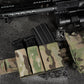 Krydex Tactical Double 9mm & 5.56 Magazine Pouch Mag Holder Duty Belt & Molle Compatible