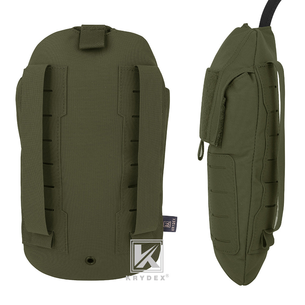 Krydex Tactical 1.5L 50oz Hydration Bladder Pouch Low Profile Hydra Carrier MOLLE Water Pack