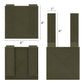 Krydex 4-Pack 4x4 Inch Dual-Sided Molle Patch Panel Hook & Loop Adapter Board for Patches Pouches & Accessories Reversible Hook/Loop Surface for Vests Backpacks & Tactical Gear Heavy-Duty Nylon