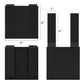 Krydex 4-Pack 4x4 Inch Dual-Sided Molle Patch Panel Hook & Loop Adapter Board for Patches Pouches & Accessories Reversible Hook/Loop Surface for Vests Backpacks & Tactical Gear Heavy-Duty Nylon
