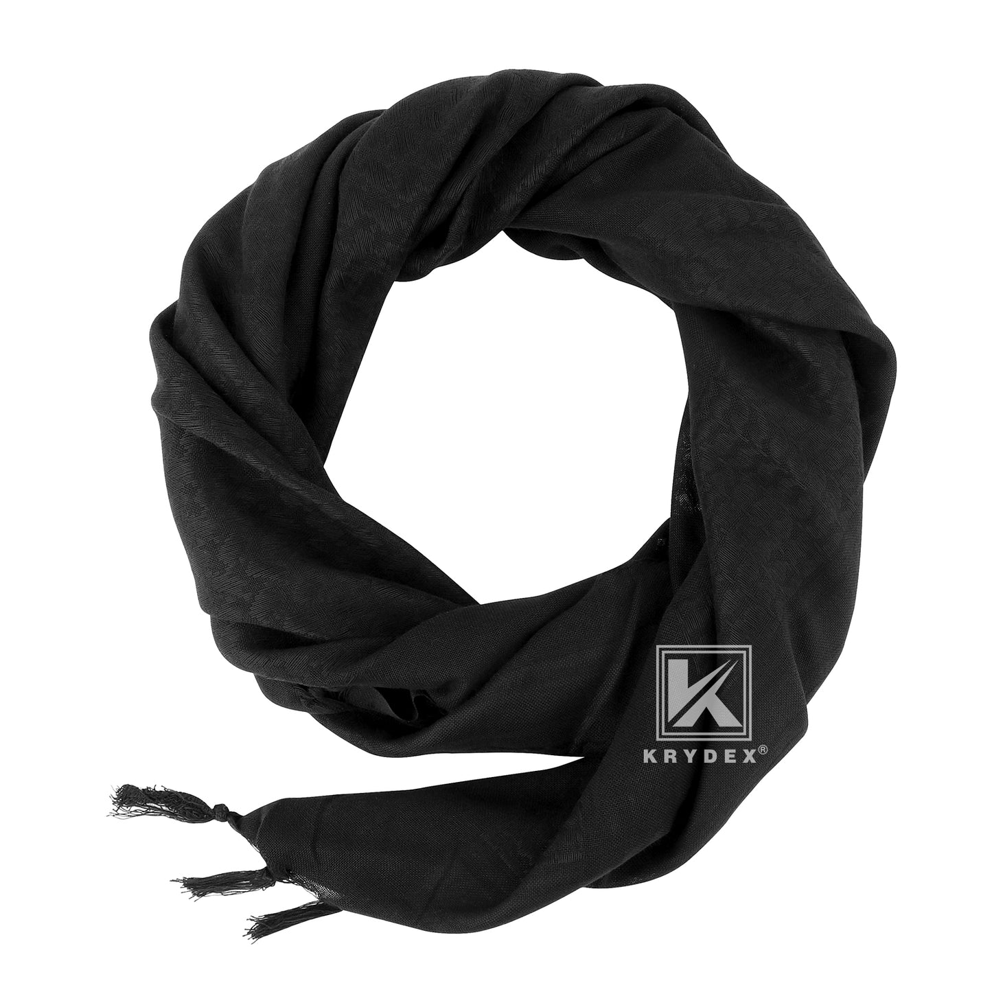 Krydex Tactical Scarf Headwrap Facecover Cotton Shemagh Breathable Balaclava Face Mask Neck Gaiter 43” x 43”