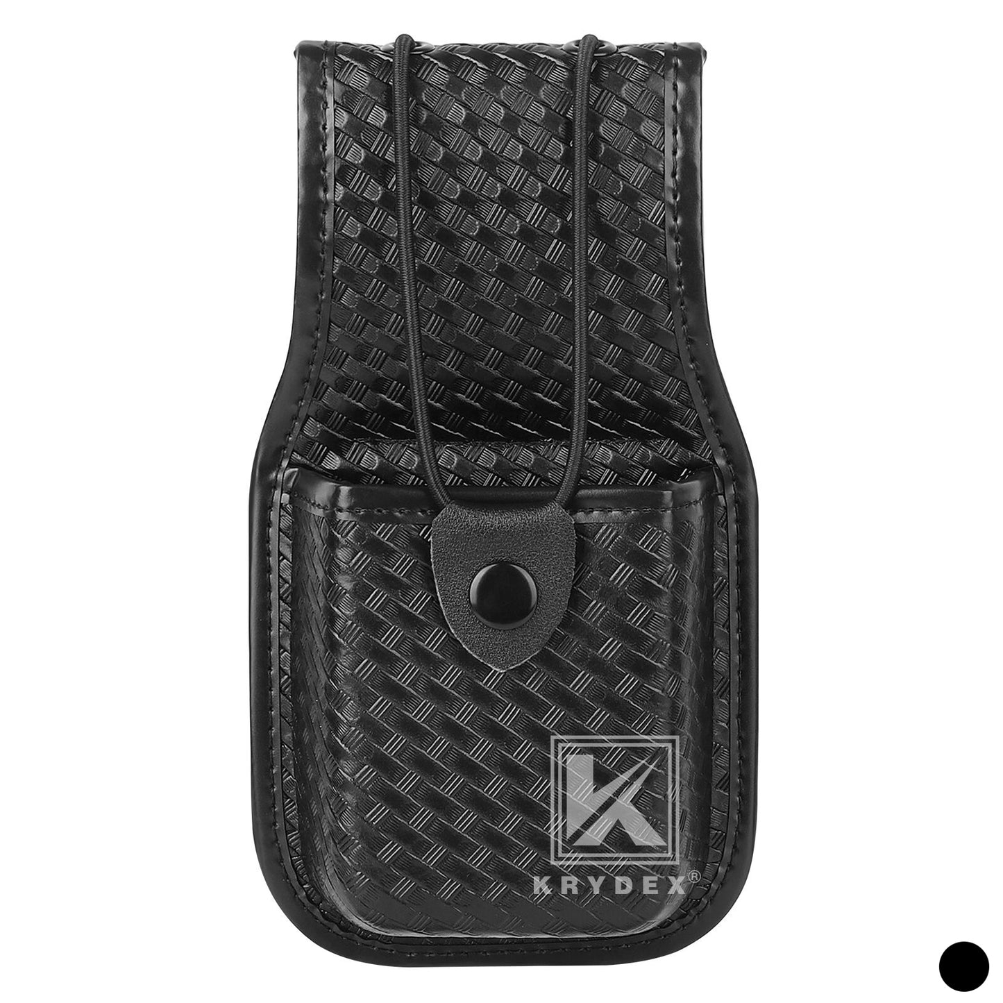 Krydex Basket Weave Radio Pouch for Duty Belt Universal Police Radio Walkie Talkies Holster for Security & Law Enforcement Fits 2" & 2.25" Belts For MT500 MT1000
