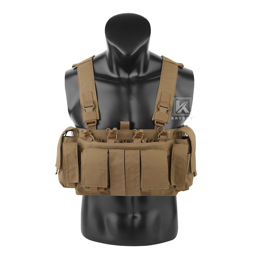 Krydex Tactical Chest Rig UW Gen IV Low Profile Micro Fight Rigs Carrier 556 9mm GP Pouch H Harness