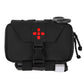 Krydex Tactical Rapid IFAK Pouch – Quick Release Tear-Off Medical Organizer MOLLE/Belt Mountable Trauma Kit 180° Flat Opening with Tourniquet & Shears Holder 500D Cordura