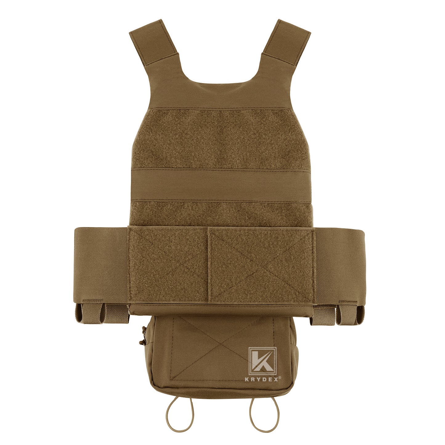 KRYDEX Low Vis Slick Plate Carrier Tactical Vest Body Armor w/MK Micro Fight Chest Rig Set