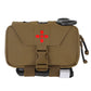 Krydex Tactical Rapid IFAK Pouch – Quick Release Tear-Off Medical Organizer MOLLE/Belt Mountable Trauma Kit 180° Flat Opening with Tourniquet & Shears Holder 500D Cordura