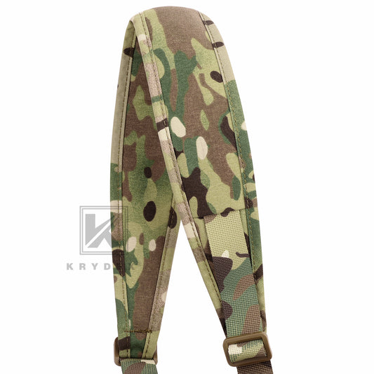 KRYDEX Tactical Rifle Single Point Sling Padded Modular Sub Gun Shoulder Strap Slingster Rapid Adjust