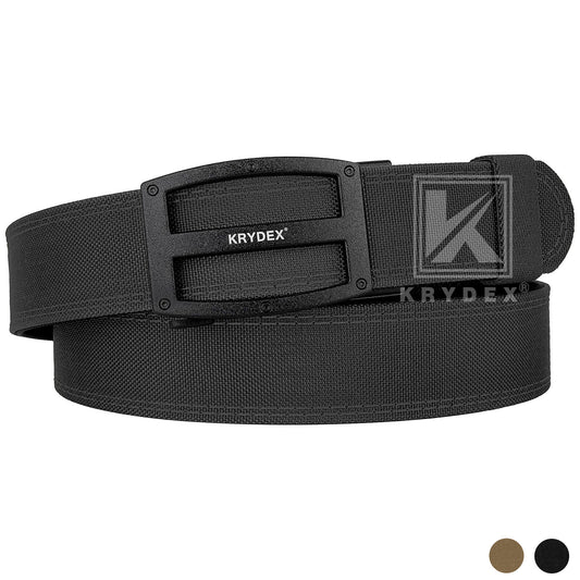Krydex Tactical 1.5" Heavy Duty EDC Gun Belt Rigid Nylon Easy-on Adjustable Belt for Men