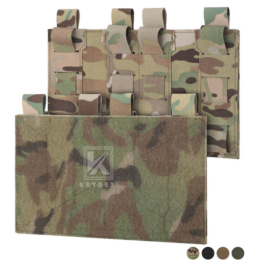 Krydex Tactical MOLLE HOOK & LOOP Panel Converter Vest Mounting Platform For Pouches Patches ID Tag Ruck Pack Backpack Accessories