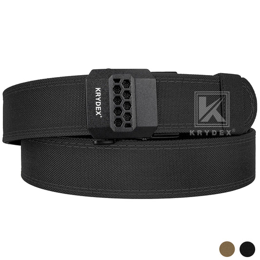 Krydex Tactical Belt 1.5" Heavy Duty EDC Gun Belt Rigid Nylon CCW Belt Quick Release No Sag Belt