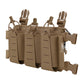 Krydex Tactical Triple Elastic 556 Magazine Pouch Placard GP Pouch Low-Profile Mag Holders for Chest Rig and Vest