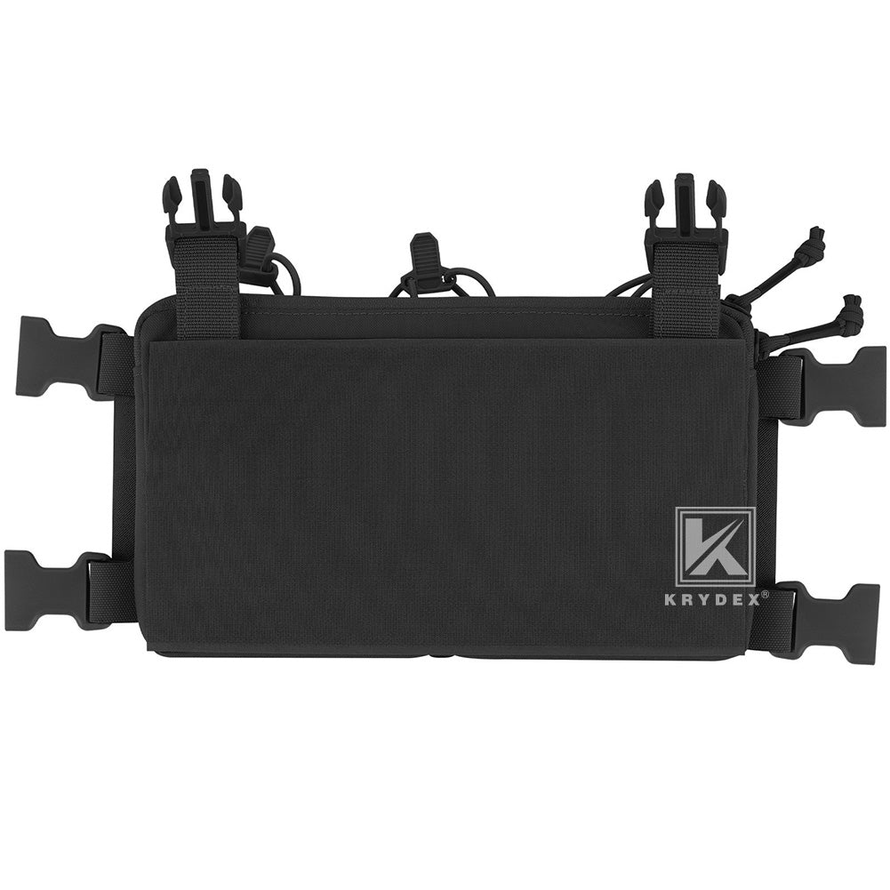 Krydex Tactical Triple Elastic 556 Magazine Pouch Placard GP Pouch Low-Profile Mag Holders for Chest Rig and Vest